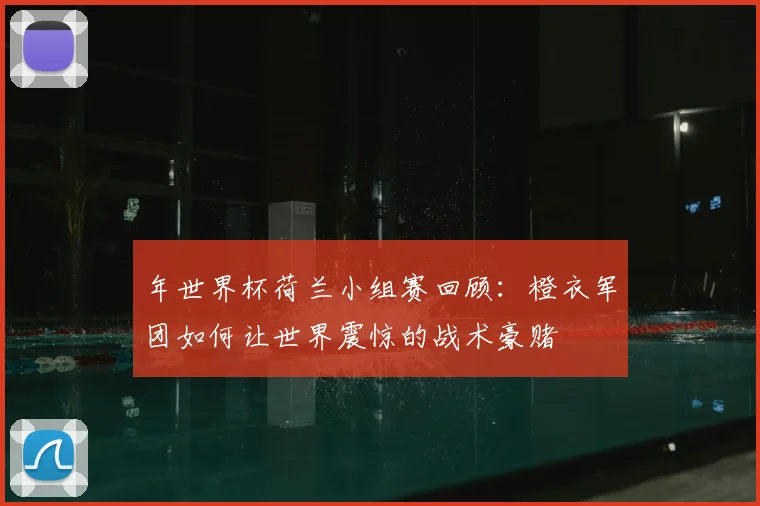 年世界杯荷兰小组赛回顾：橙衣军团如何让世界震惊的战术豪赌