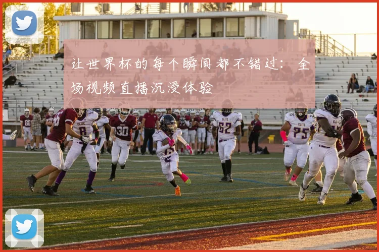 让世界杯的每个瞬间都不错过：全场视频直播沉浸体验